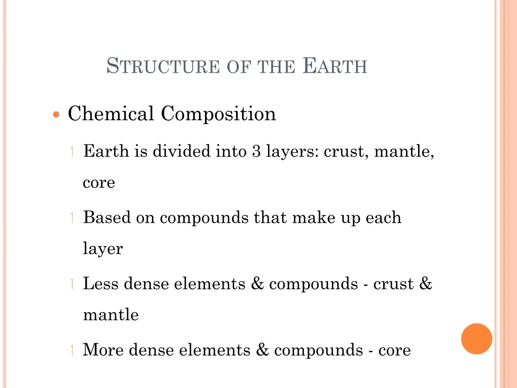 structure of the earth