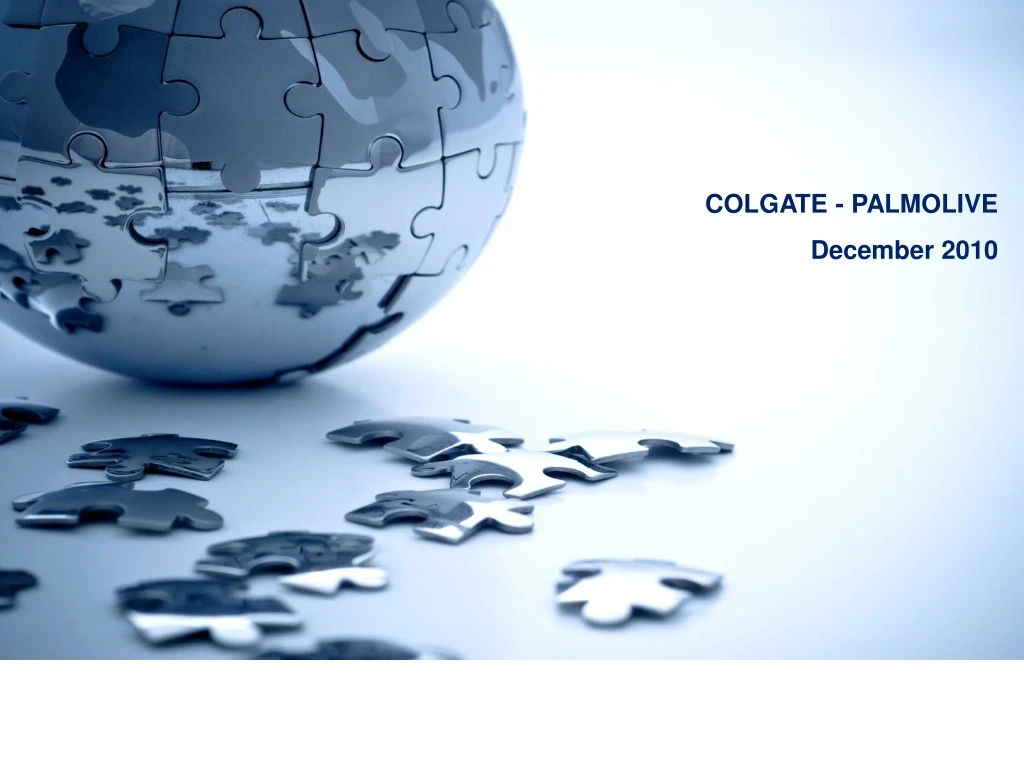 colgate palmolive december 2010