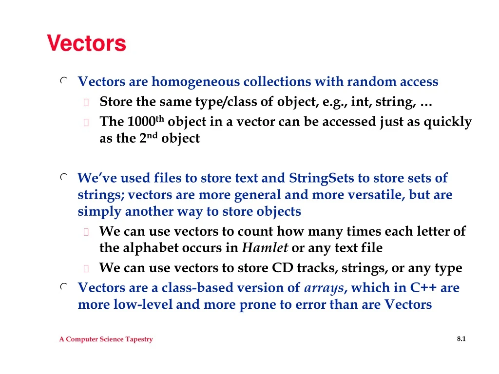 vectors