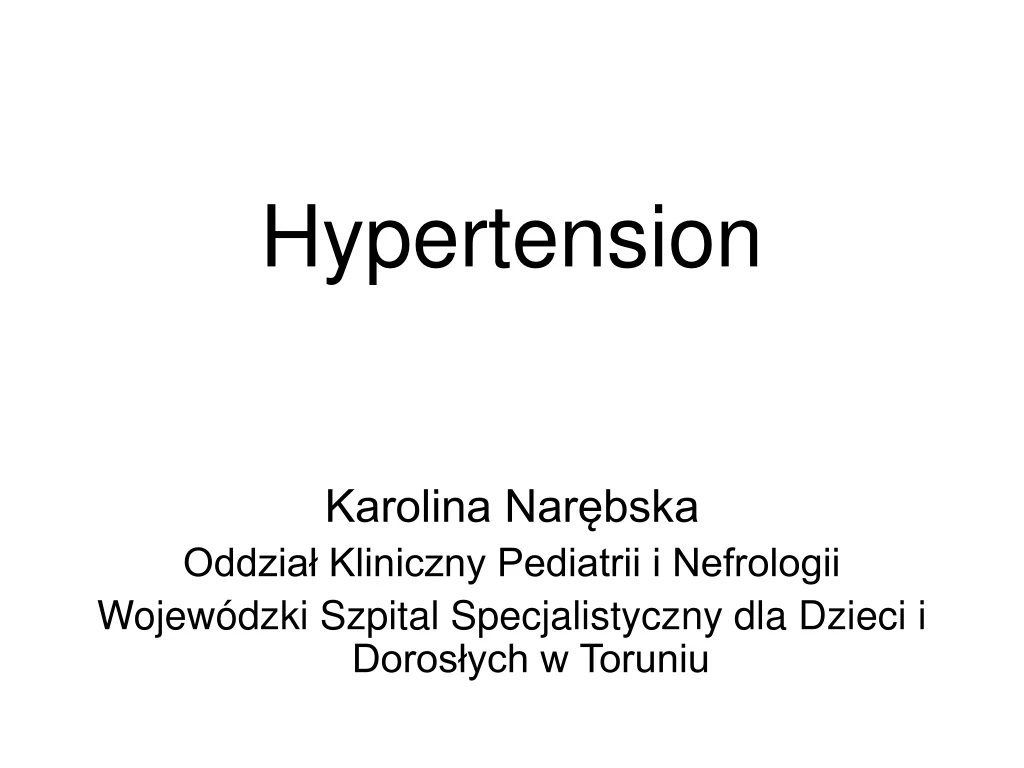 hypertension