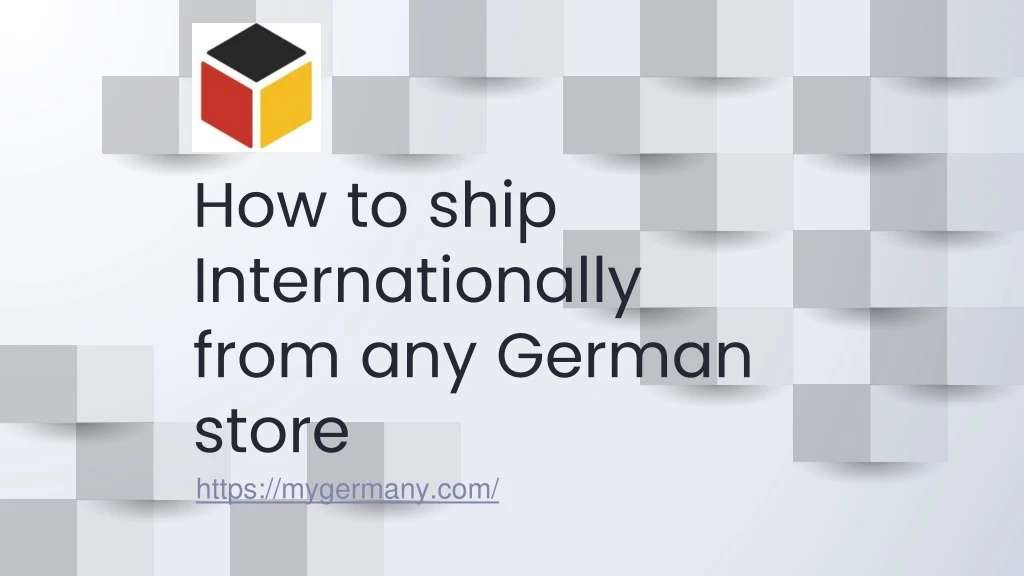 how to ship internationally from any german store