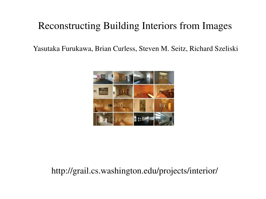 reconstructing building interiors from images