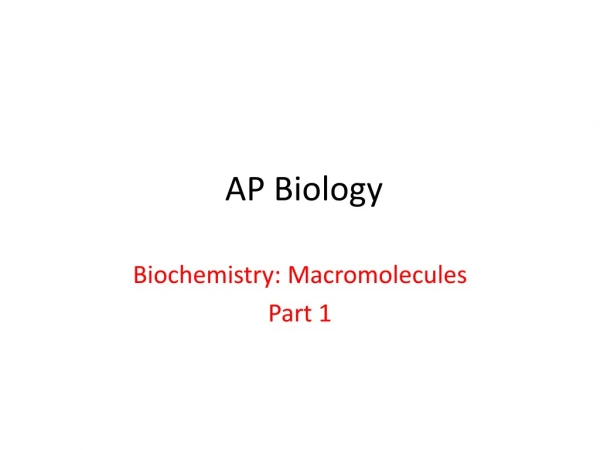 AP Biology