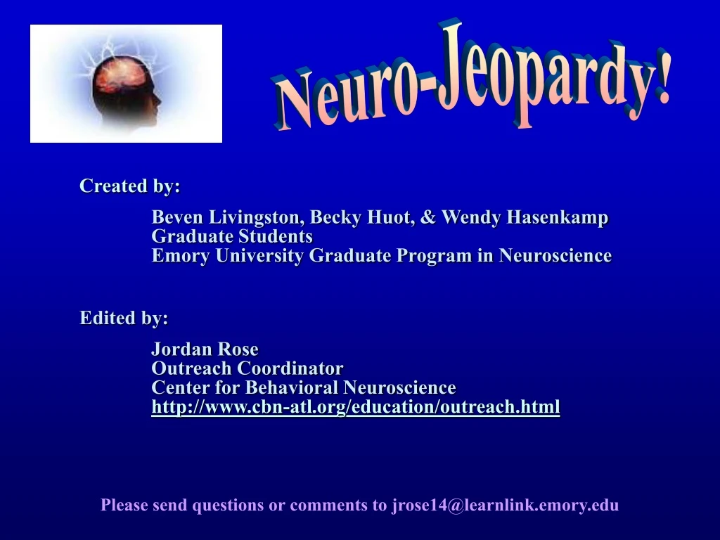 neuro jeopardy