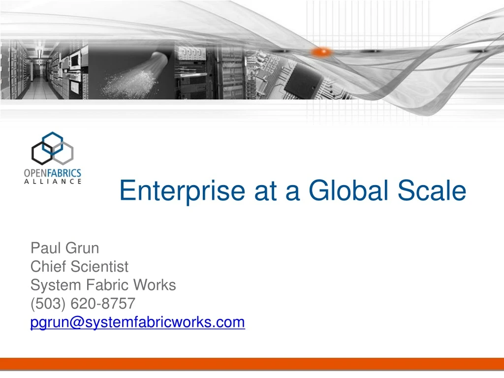 enterprise at a global scale
