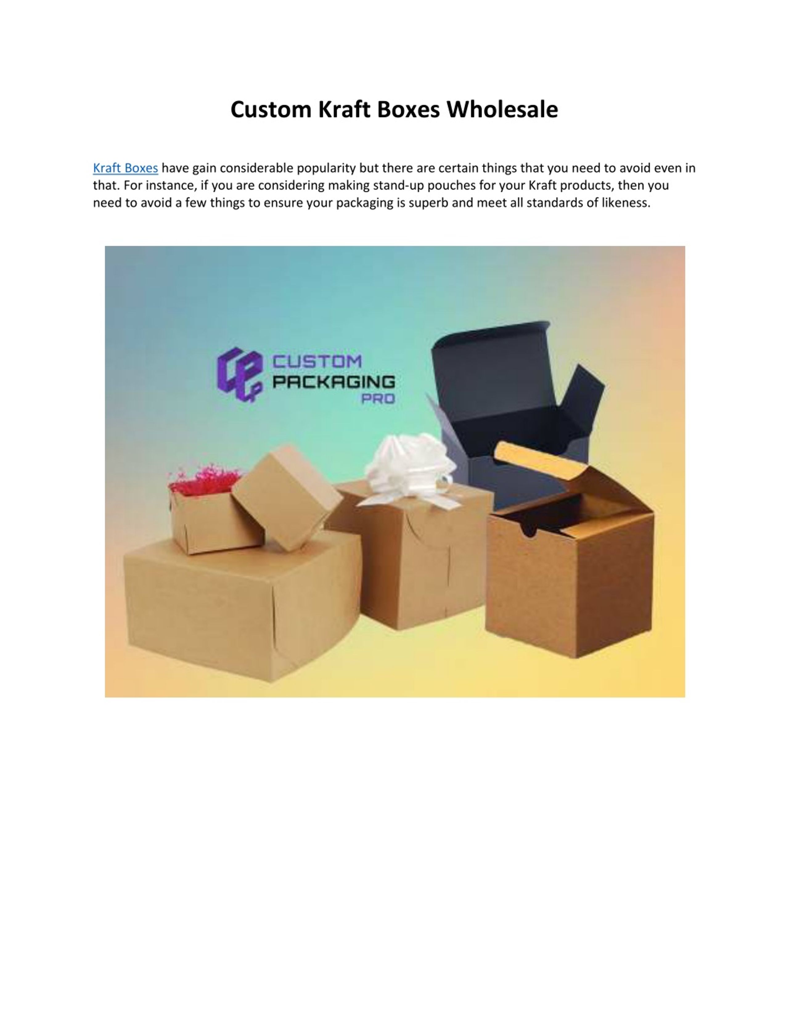 PPT - Custom Kraft Boxes PowerPoint Presentation, free download - ID ...