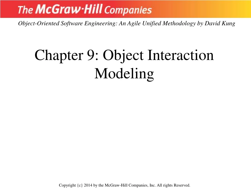 chapter 9 object interaction modeling