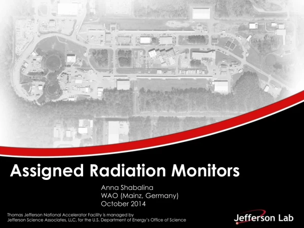 Assigned Radiation Monitors