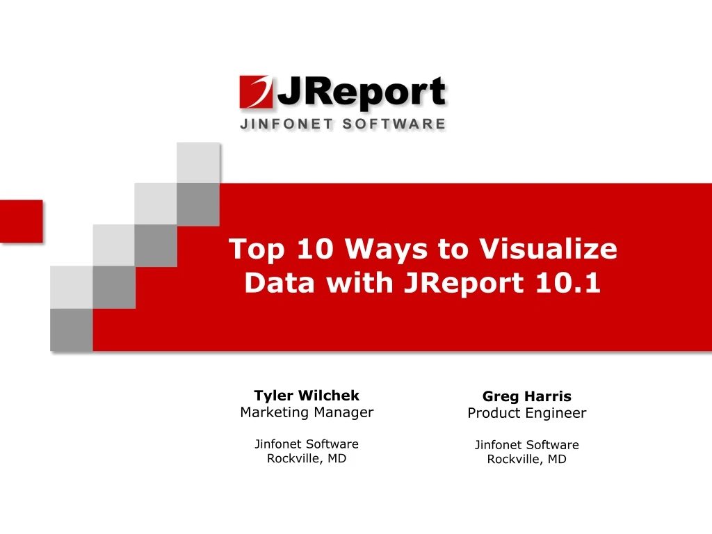 top 10 ways to visualize data with jreport 10 1