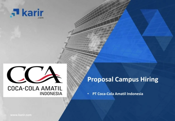 Proposal Campus Hiring PT Coca-Cola Amatil Indonesia