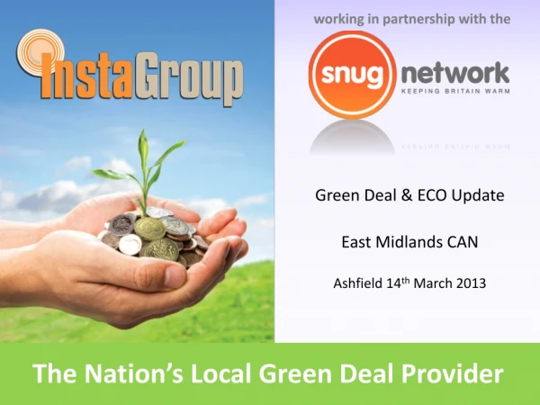The Nation’s Local Green Deal Provider