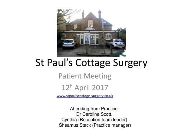 St Paul’s Cottage Surgery