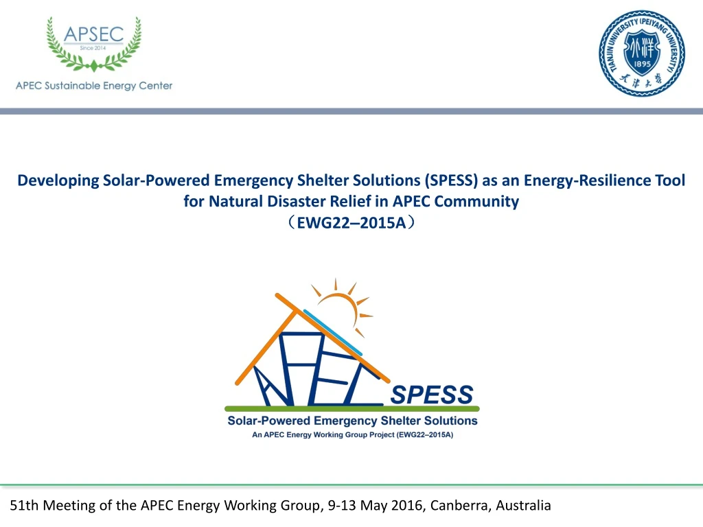 developing solar powered emergency shelter