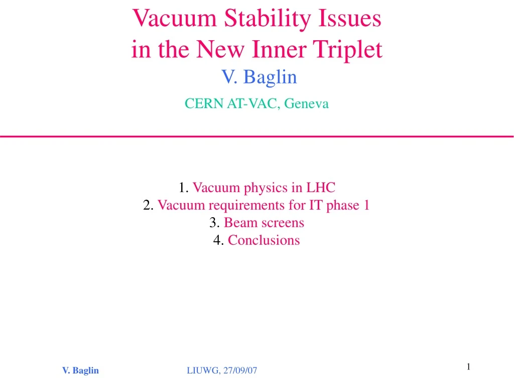 vacuum stability issues in the new inner triplet