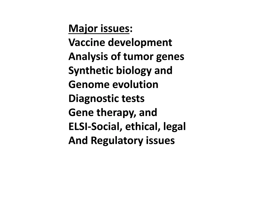 major issues vaccine development analysis