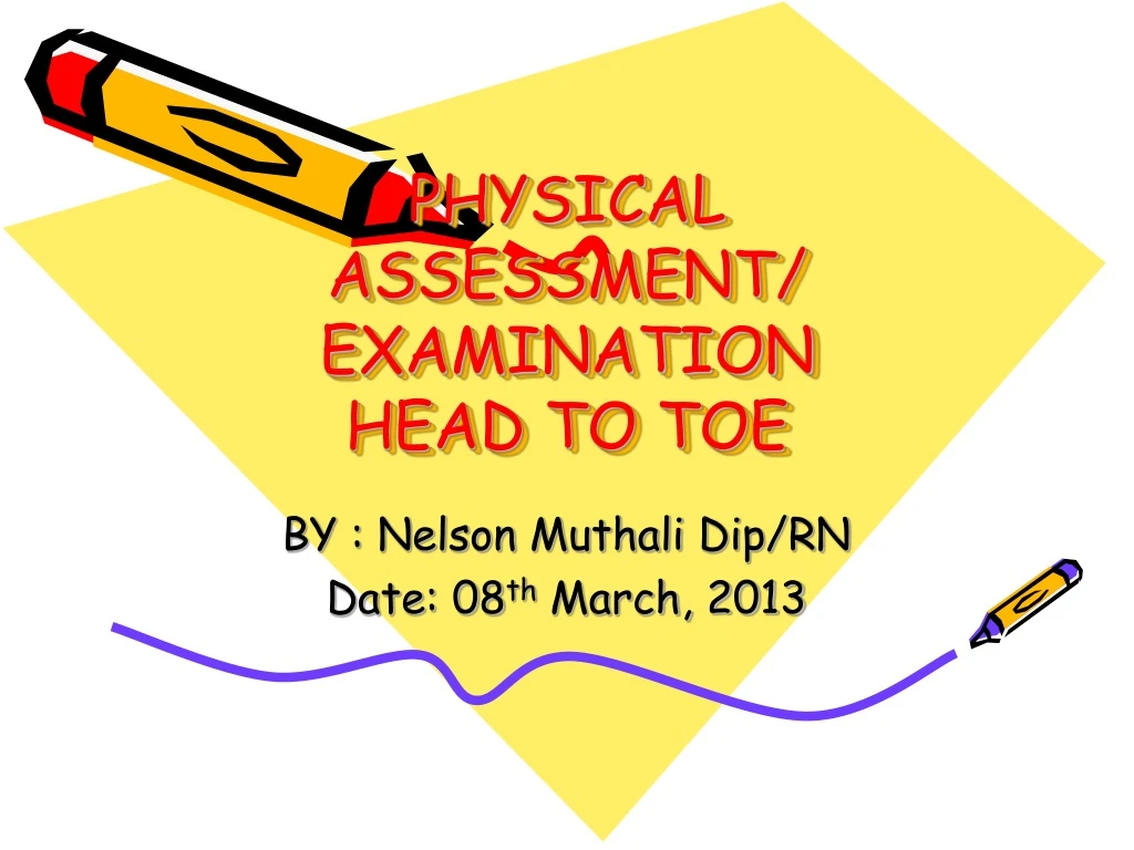 physical assessment examination head to toe