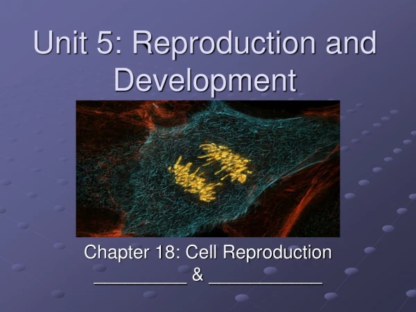 Unit 5: Reproduction and Development