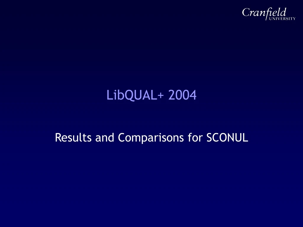libqual 2004