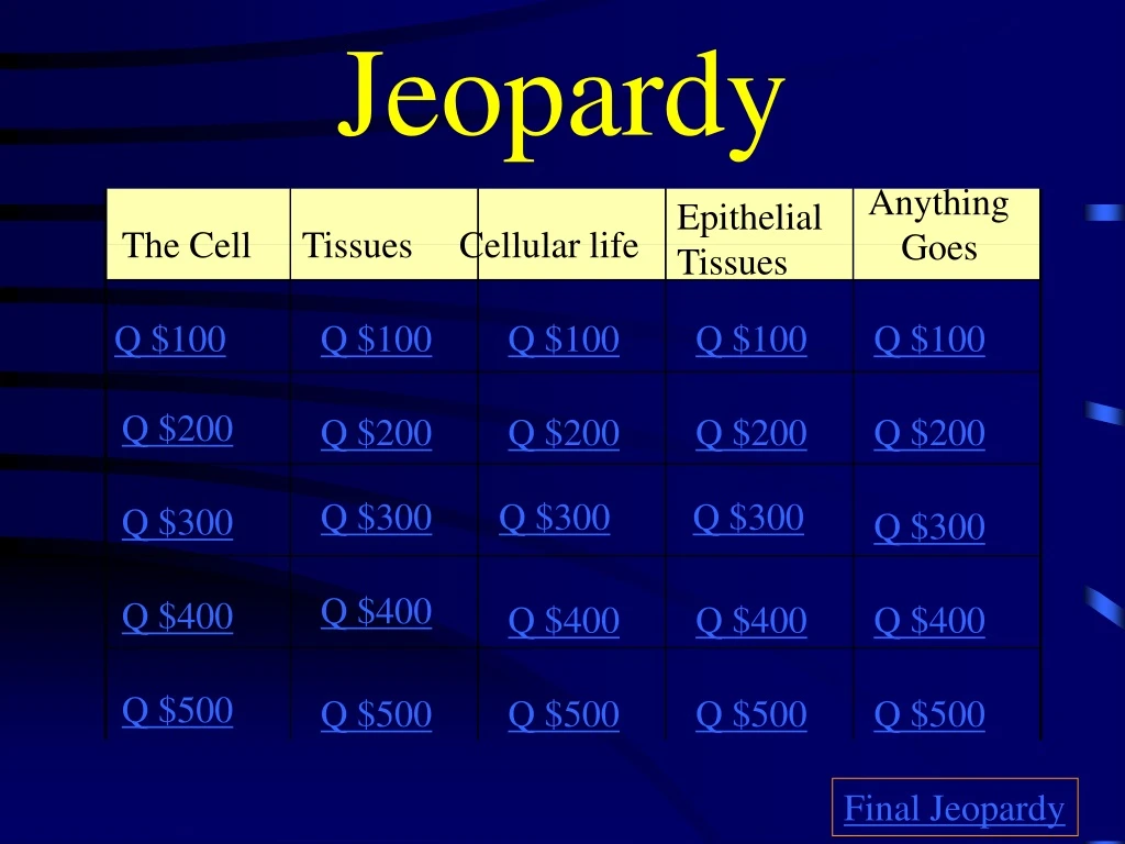 jeopardy