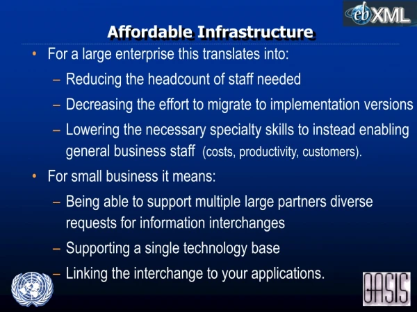 Affordable Infrastructure