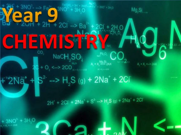 Year 9 CHEMISTRY