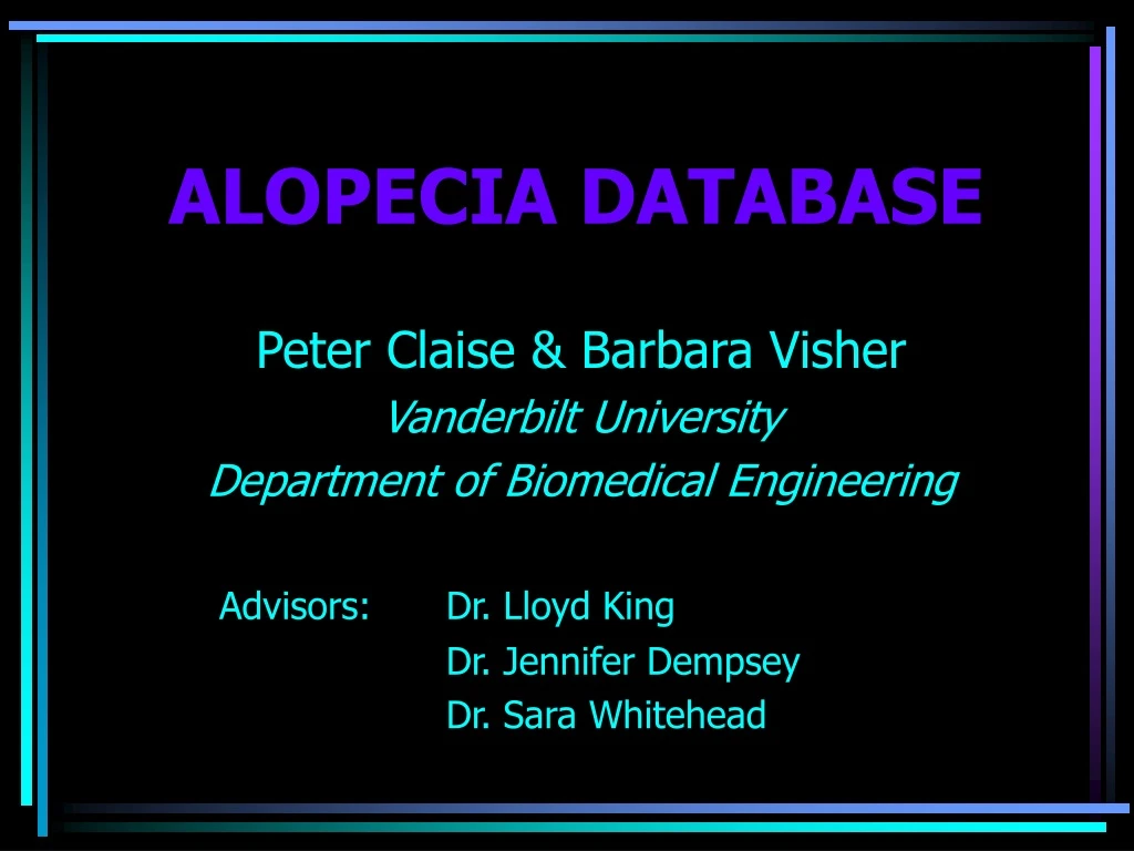 alopecia database