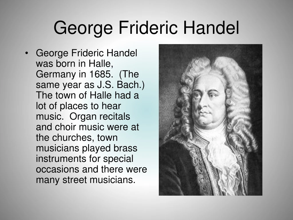 george frideric handel