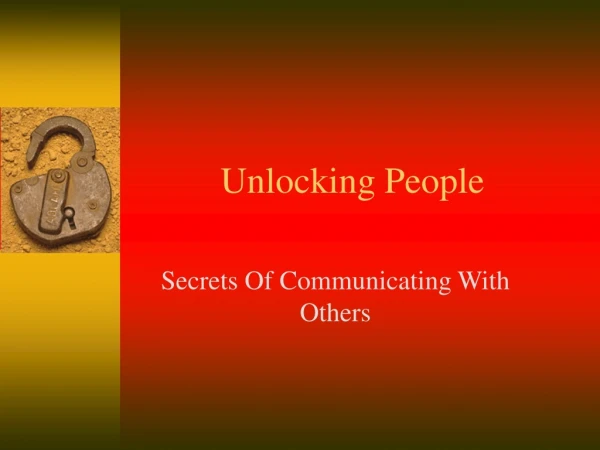 Unlocking People