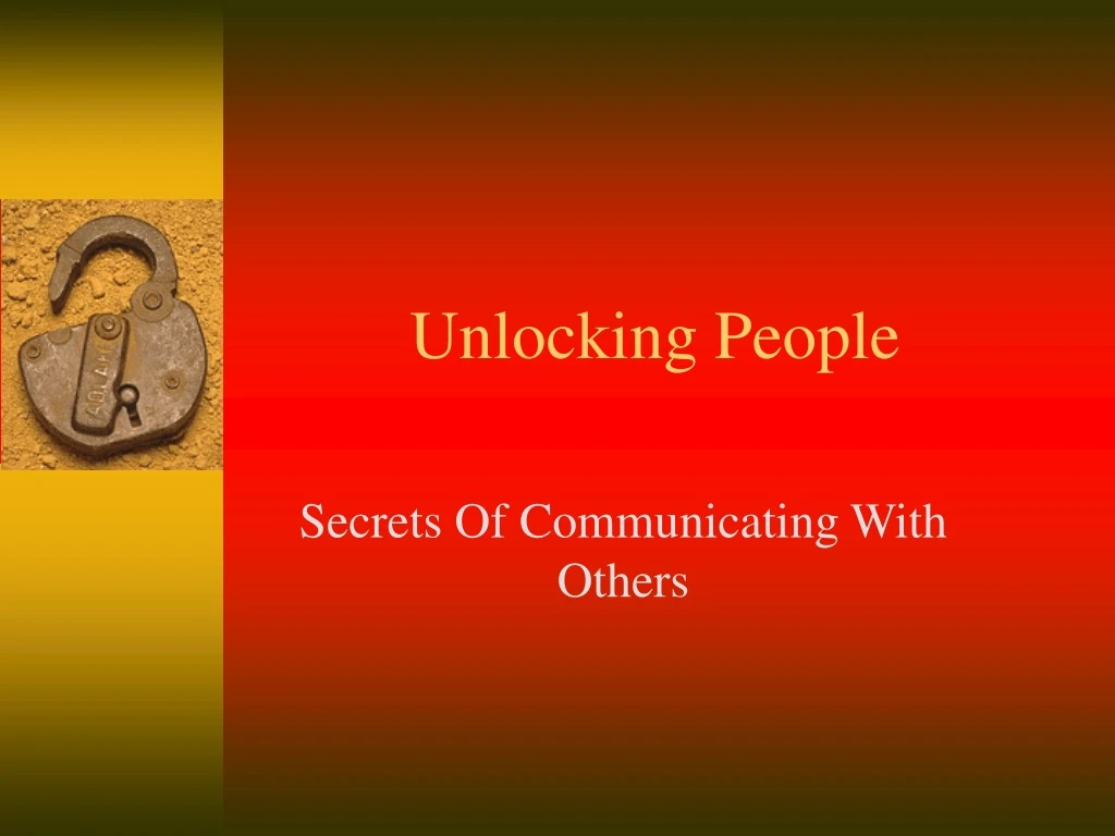 unlocking people