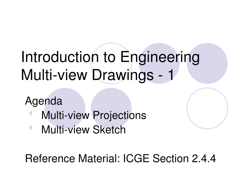introduction to engineering multi view drawings 1