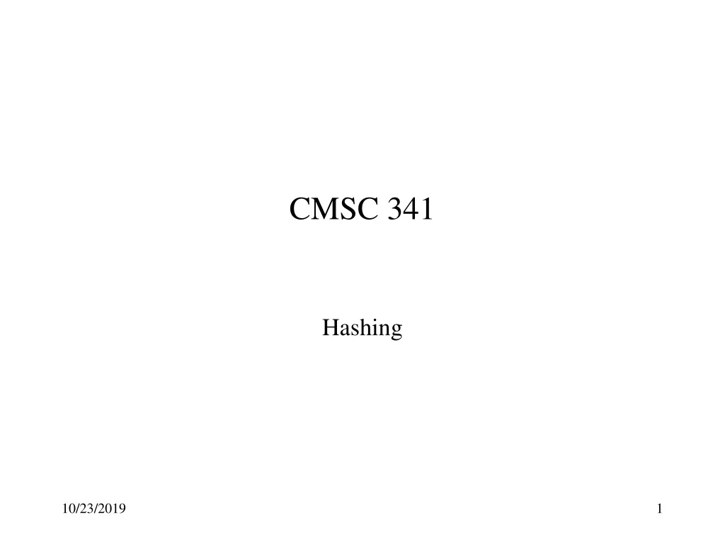 cmsc 341