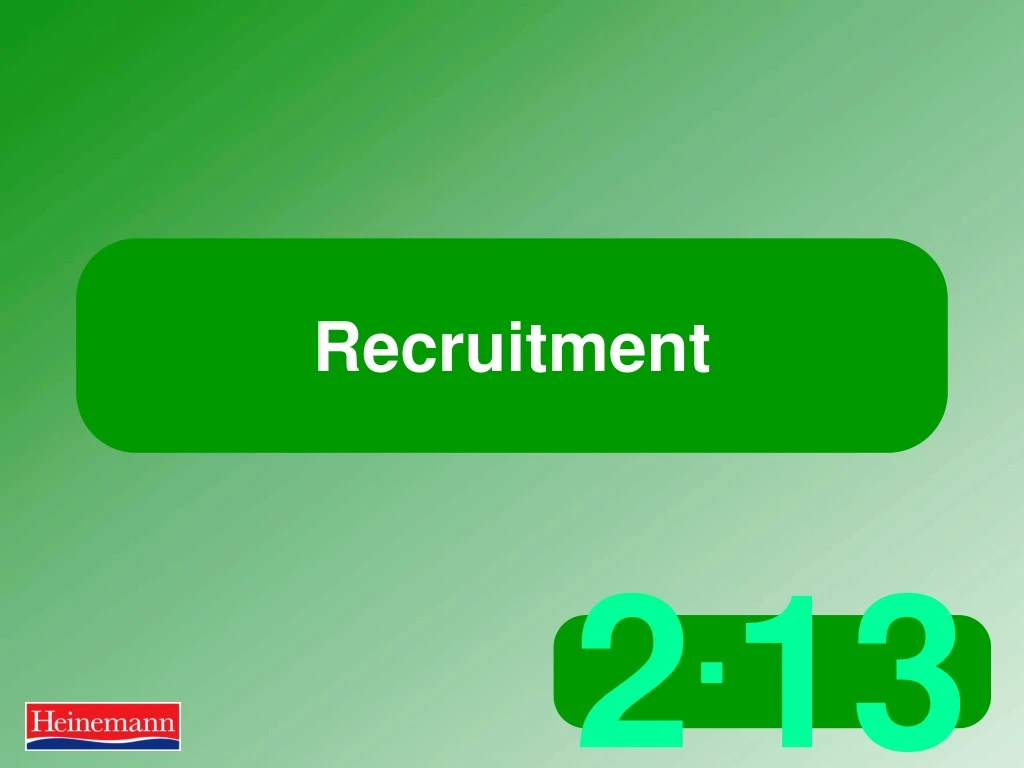 recruitment