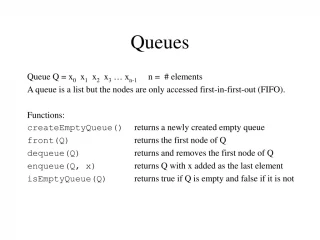 Queue Implementation with Array and Linked Nodes - slide 1