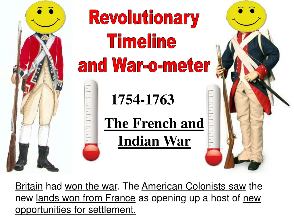 revolutionary timeline and war o meter