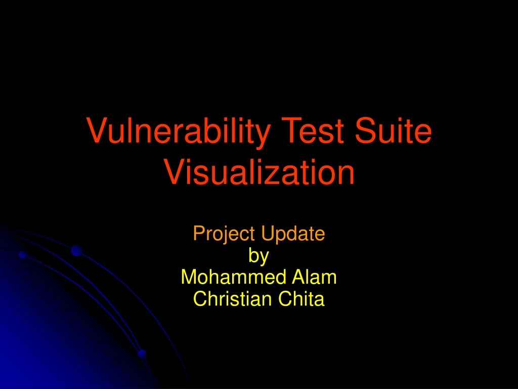 vulnerability test suite visualization