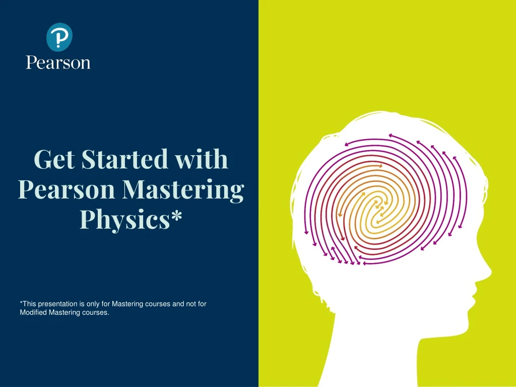 get started with pearson mastering physics