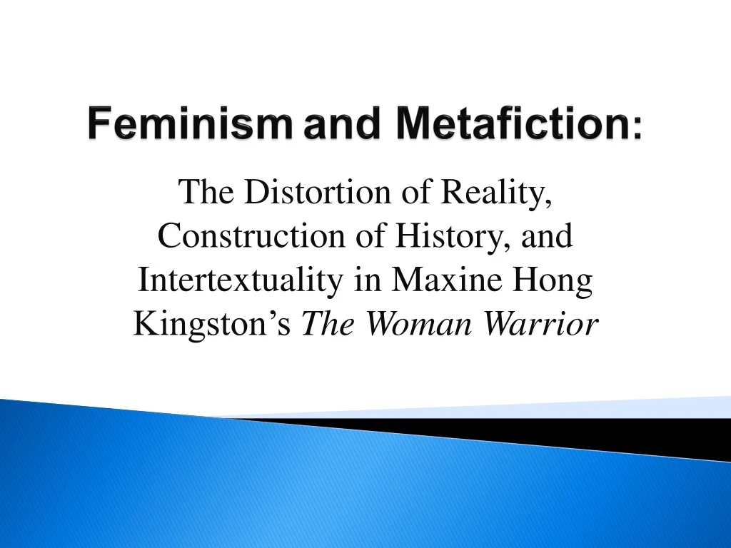 feminism and metafiction