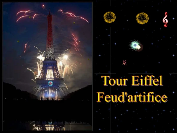 Tour Eiffel Feud'artifice