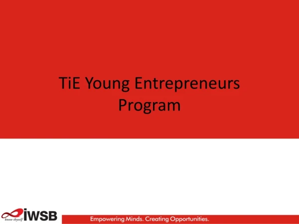 TiE Young Entrepreneurs Program