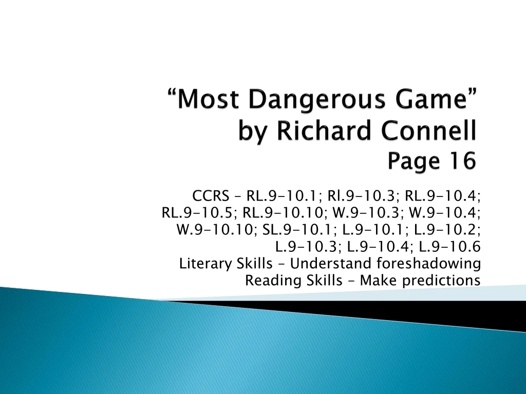 most dangerous game by richard connell page 16