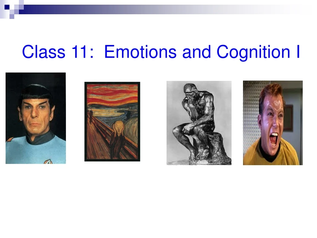 class 11 emotions and cognition i