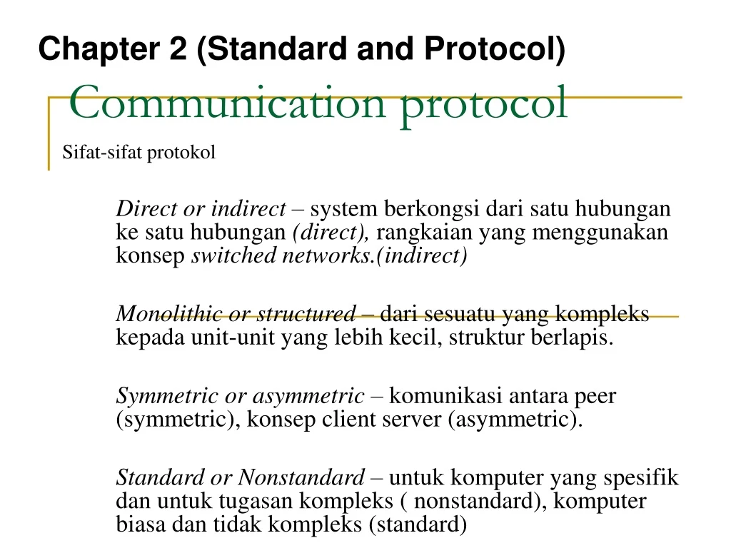 communication protocol