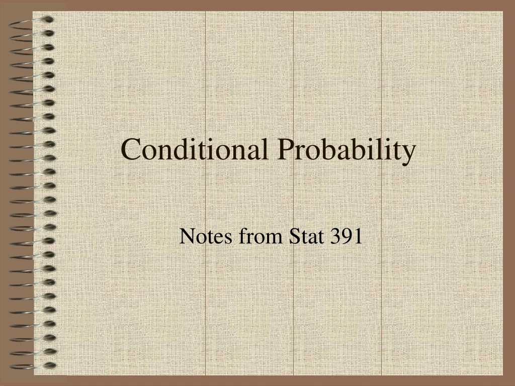 conditional probability