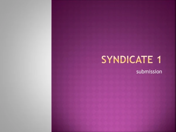 Syndicate 1