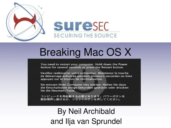 Breaking Mac OS X