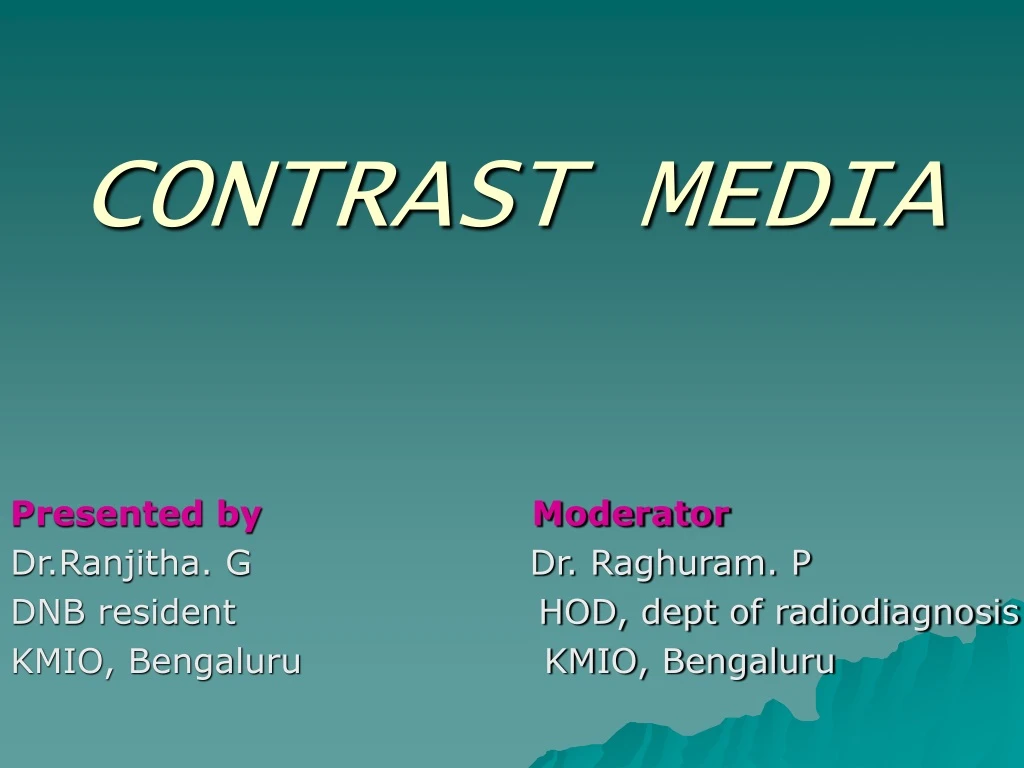 contrast media