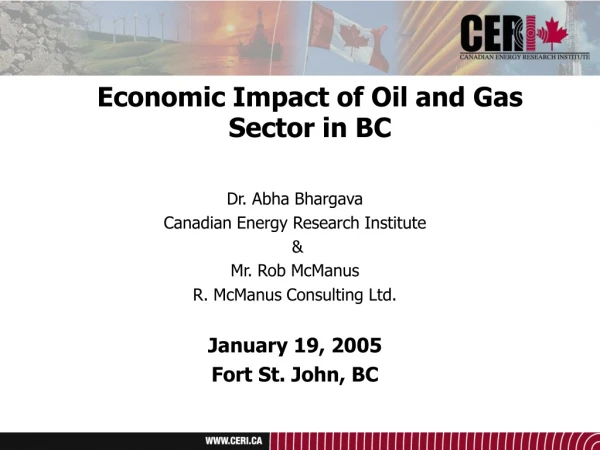 Economic Impact of Oil and Gas Sector in BC