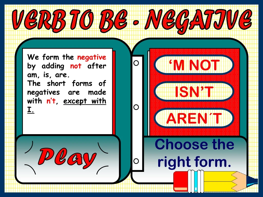 verb to be negative
