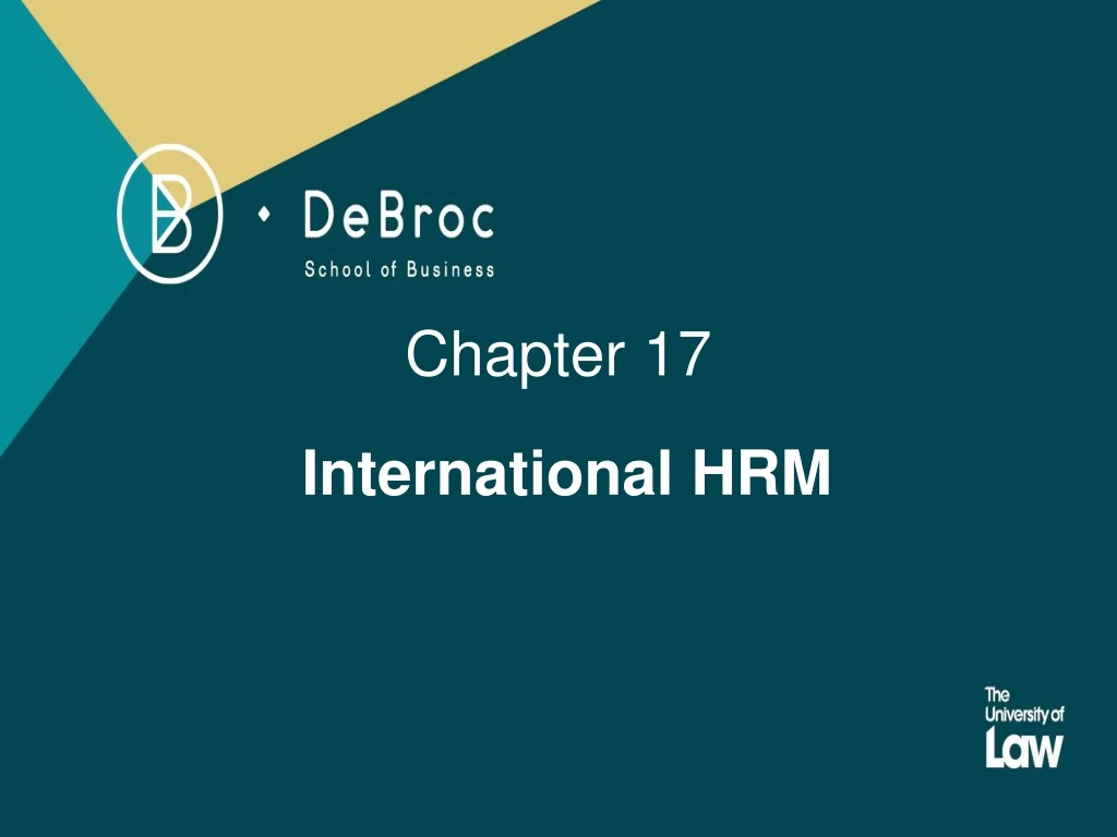 chapter 17 international hrm