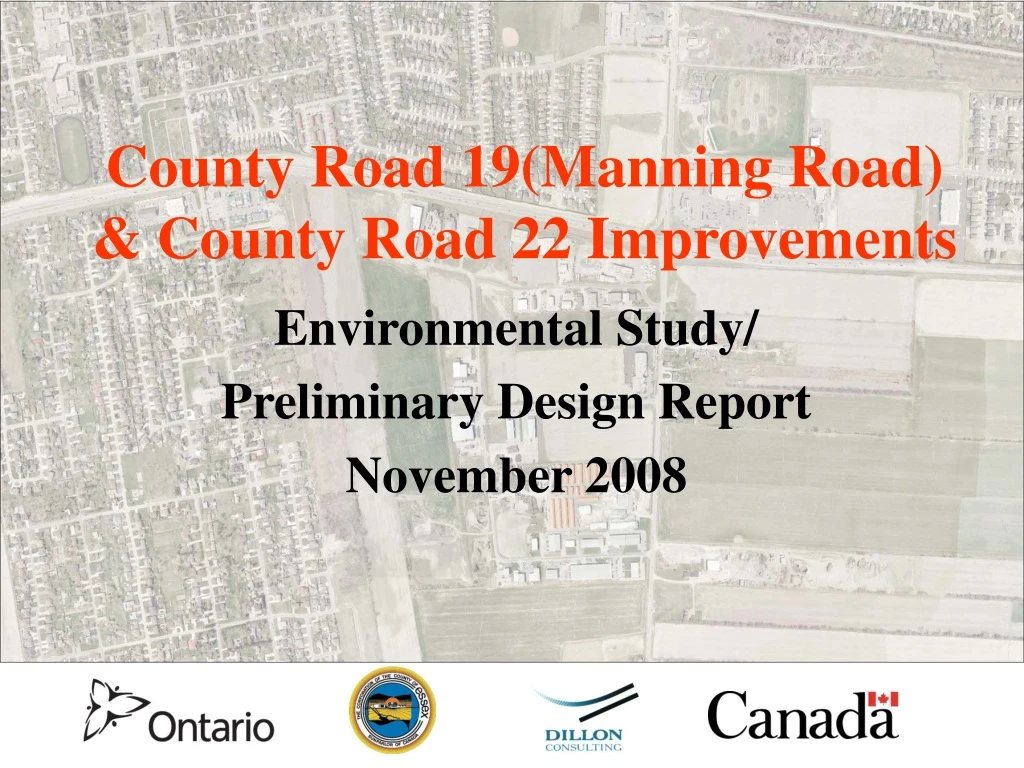 county road 19 manning road county road 22 improvements